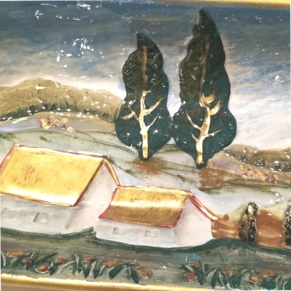 Vintage Bella Casa by Ganz large boat tray - Picture 8 of 13